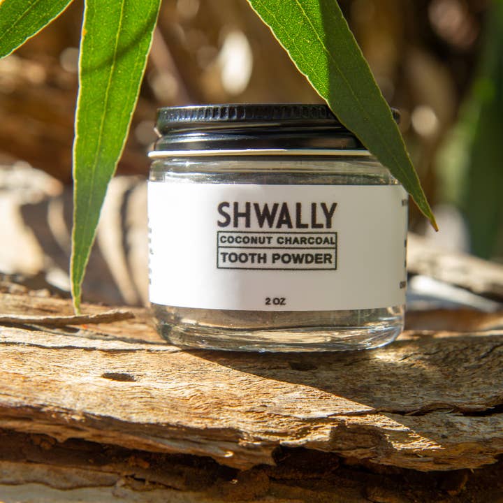 Shwally – wholesale Toothpaste – Shwally Magical Egg Shell & Coconut Charcoal Tooth Powder 2O2