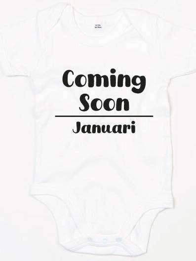 Romper - Coming Soon - White for wholesale by PrintFreakz