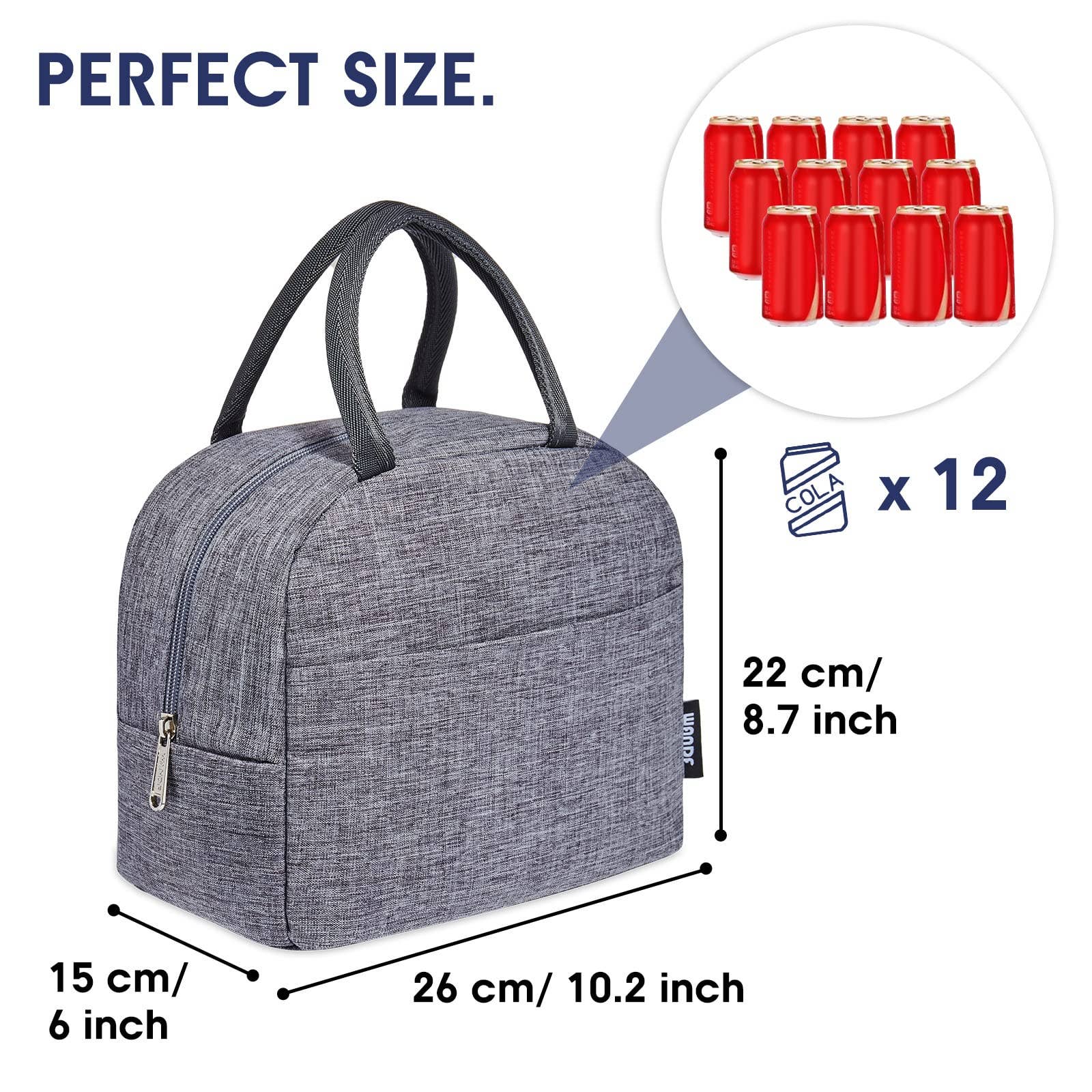 wandf – wholesale Lunch bag/box – Lunch Box Reusable Cooler Bag Water-resistant Lunch Tote Bag6