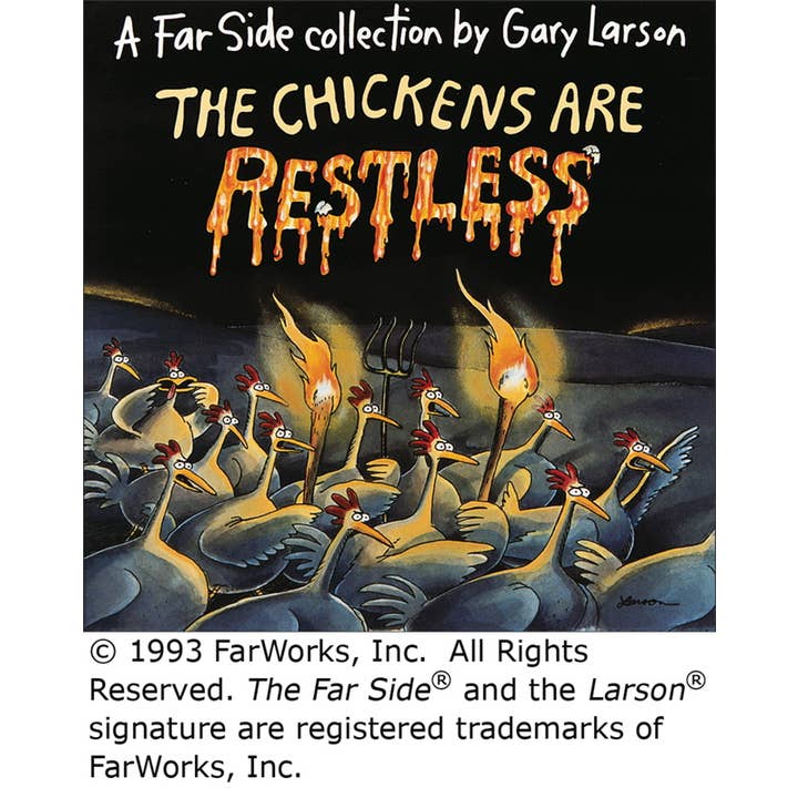 Chickens Are Restless by Gary Larson for wholesale by Simon & Schuster