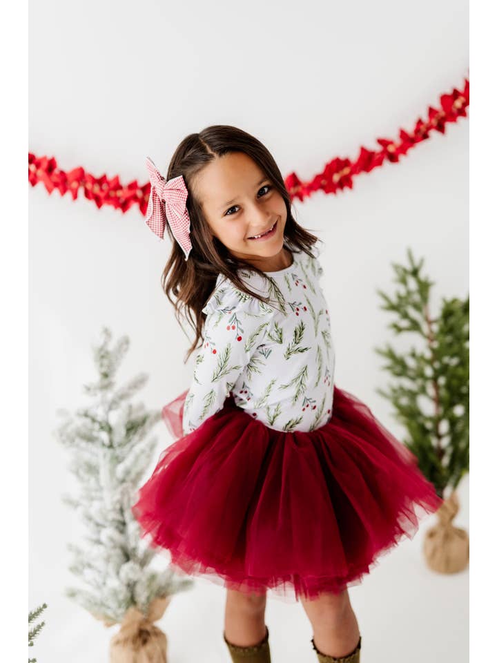 The Glam Goat – wholesale Tutu – Child – Full Layered wine Tutu, Full Tutu Skirt, Deep Red Tutu Skirt1