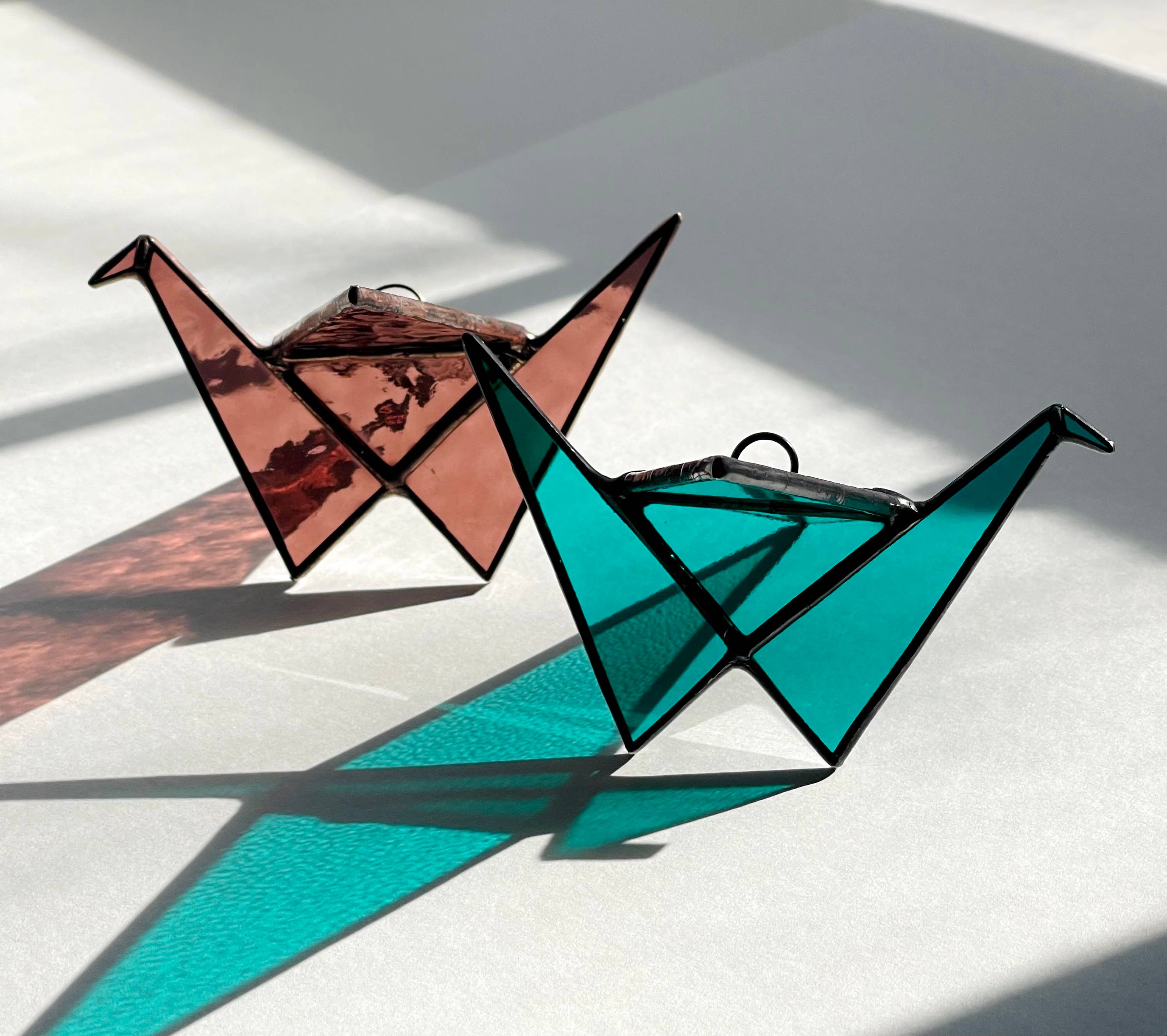 Samara Designs Studio - Wholesale Suncatcher - Stained Glass Origami Crane Suncatchers | Hanging Decor1