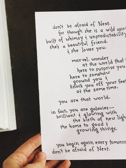 Next // Poem for wholesale by NOTESONTHEWAY