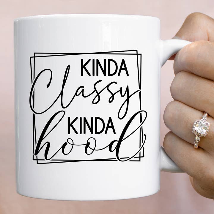 Un peu chic un peu quartier tasse drôle pour la vente par Hello Gorgeous Mugs