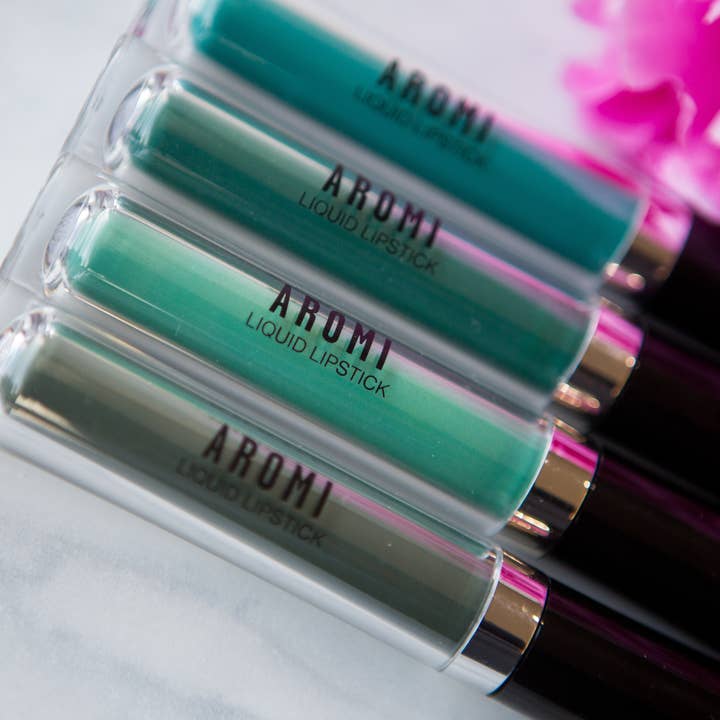 Aromi - Wholesale Lipstick - Emerald Green Liquid Lipstick2