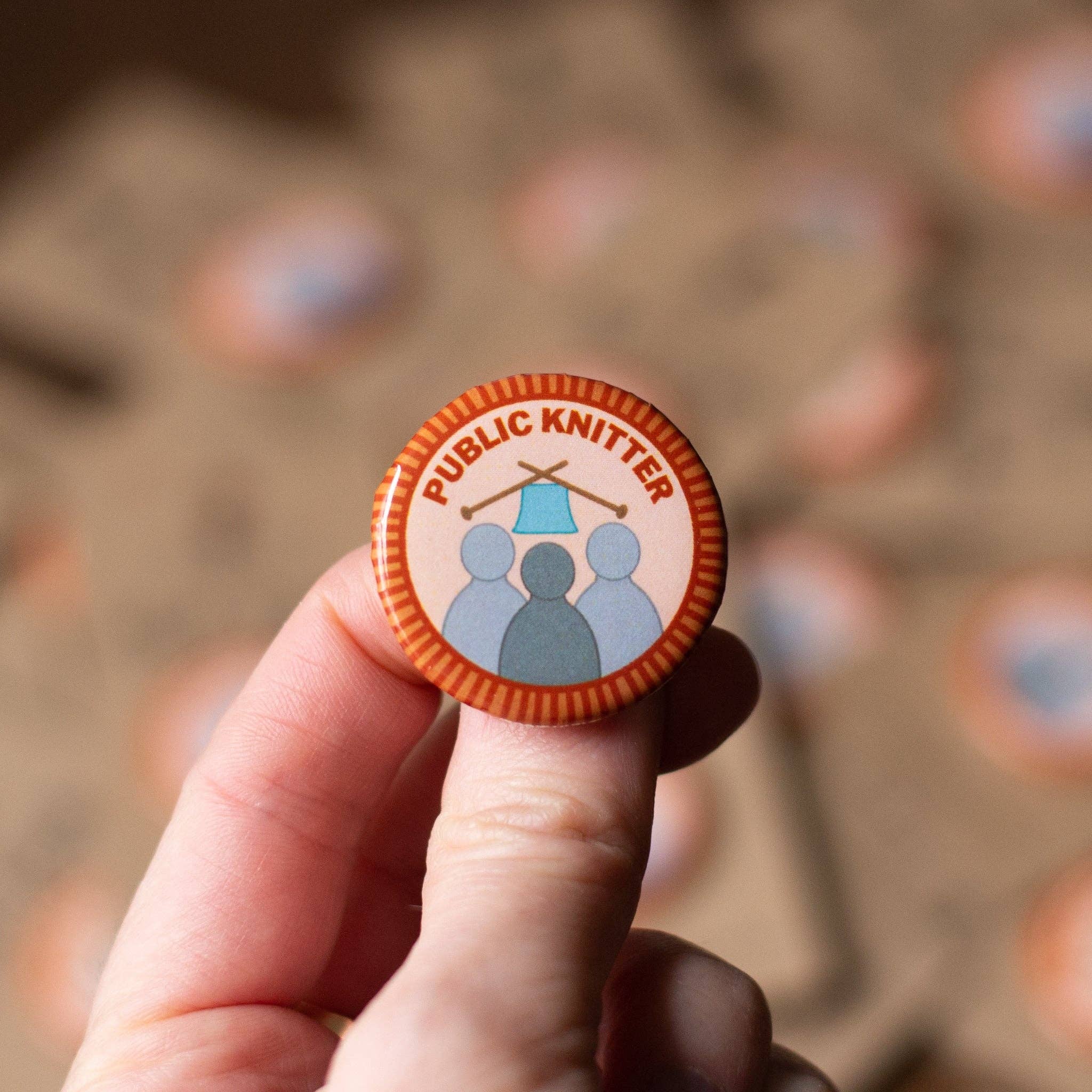 Camp Stitchwood - Vente Épinglettes/boutons - Insigne de mérite public Knitter1