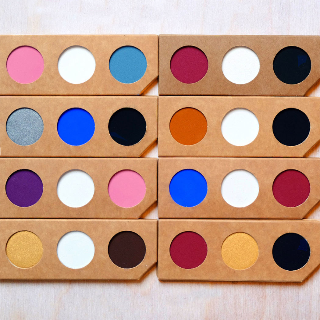 Namaki Cosmetics – Großhandel Spiel-Make-up/Gesichtsfarbe – Kinder – 5.2 3-Farben Schminkset – „Teufel & Spinne“2