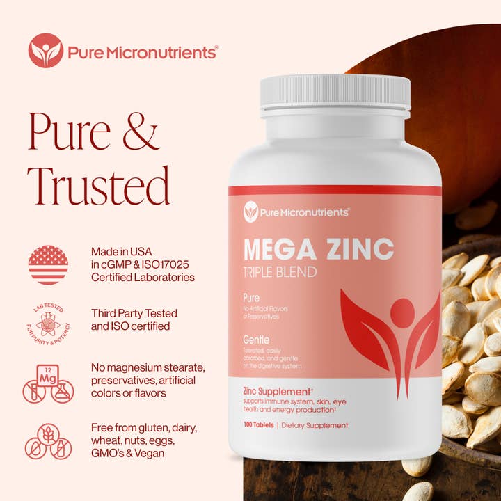 Pure Micronutrients - Wholesale Oral supplement/vitamin - Mega Zinc1