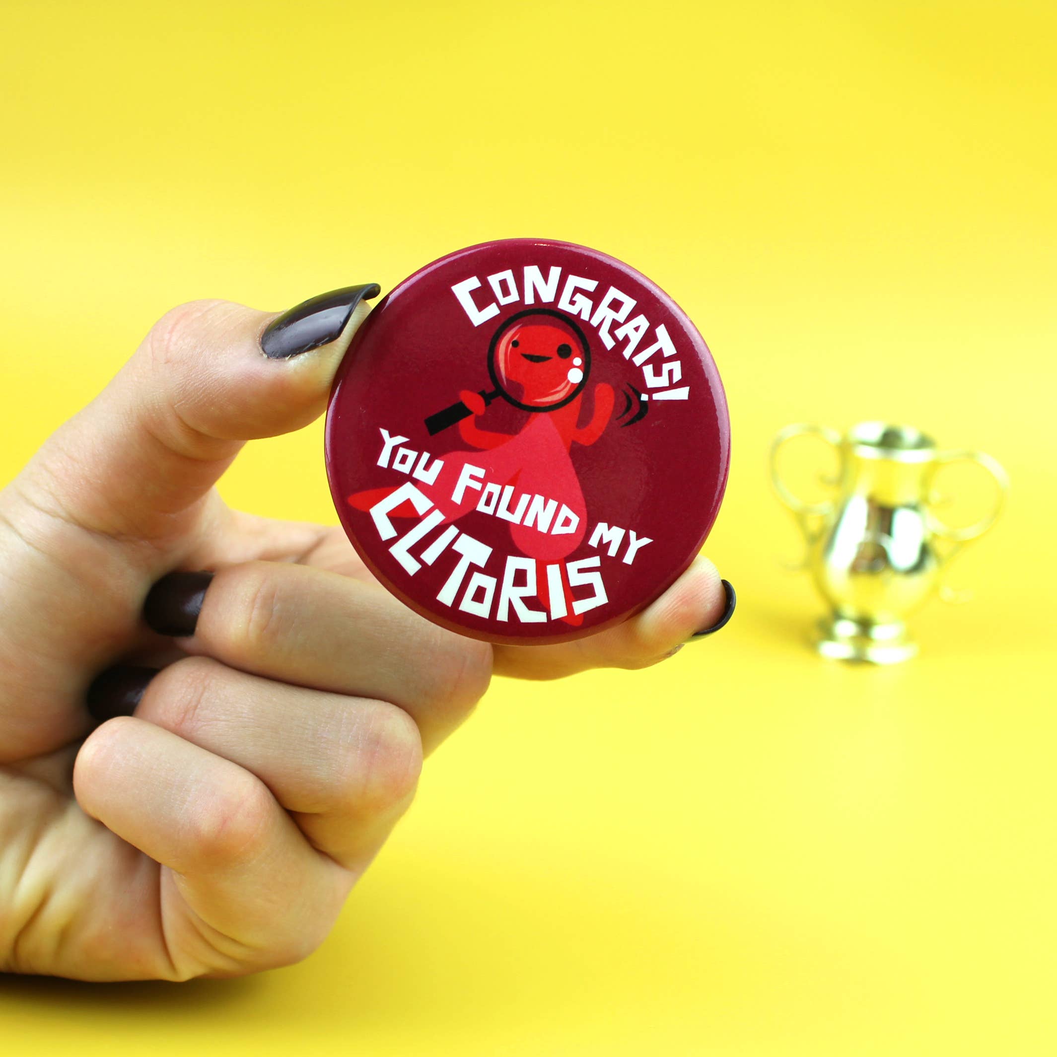 I Heart Guts | Organ Plushies Wholesale - Wholesale Magnet - Congrats! You Found My Clitoris Magnet1