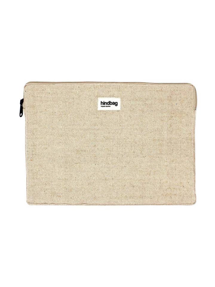 Ava Laptop-Hülle aus Jute für den Großhandel von Hindbag