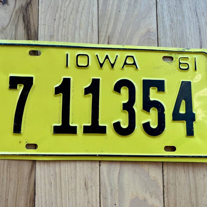 Iowa kentekenplaat 1961 voor wholesale door RusticPlates