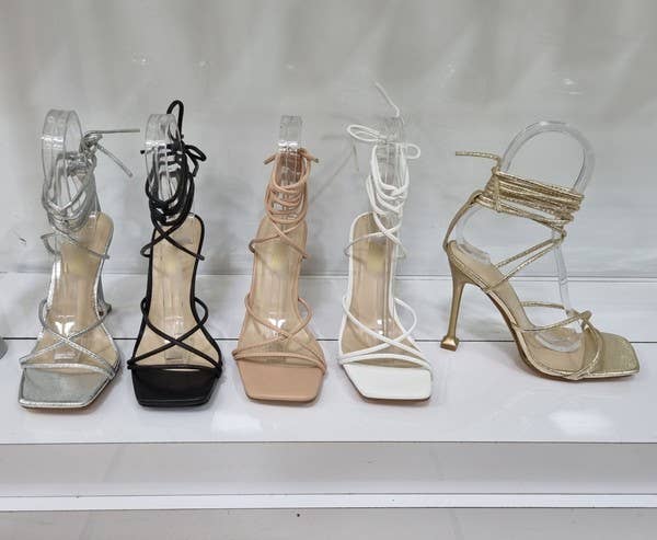 17 Pairs Of Glamorous Golden Shoes | Ankle strap high heels, Heels, Golden  shoes