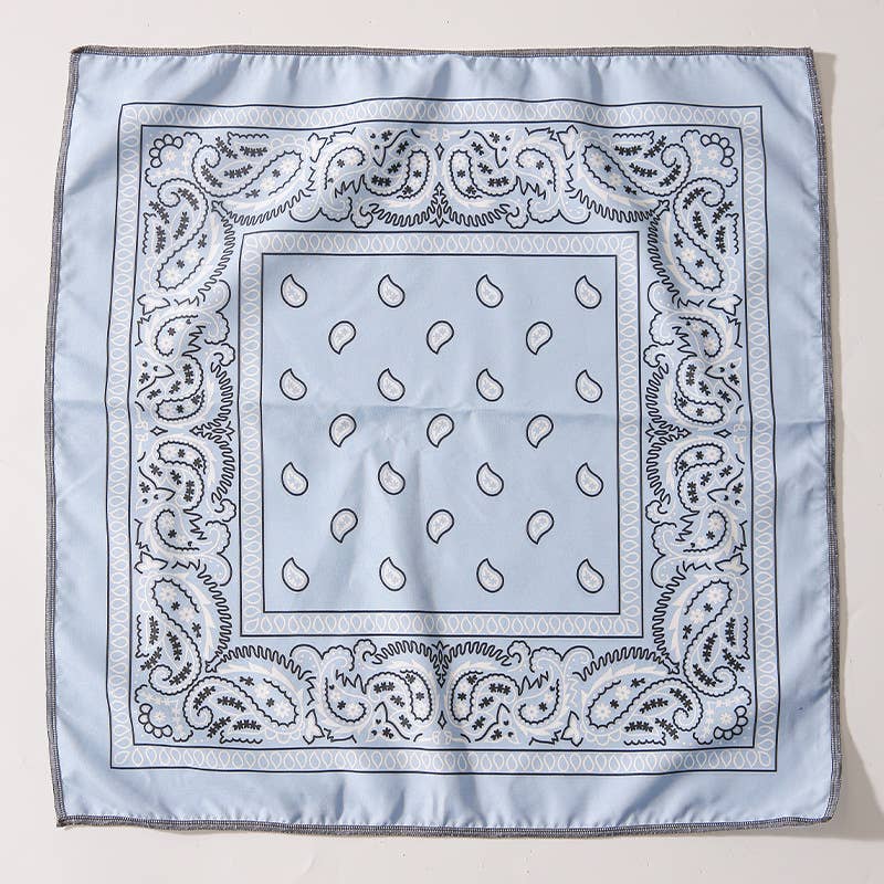 MKS America - Wholesale Bandana - Women's - Floral Bandana Head Wrap Kerchief Square Scarf12