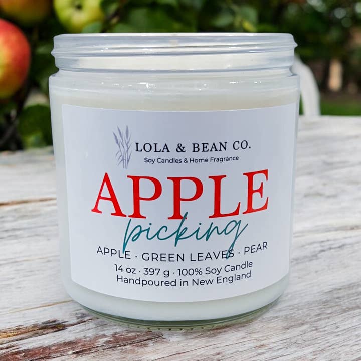Apple Picking Soy Candle | Apple Candle | Fall Candle for wholesale by Lola & Bean Co.