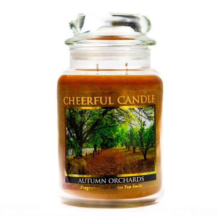 Cheerful Candle (24oz.) – Autumn Orchards for wholesale by A Cheerful Giver
