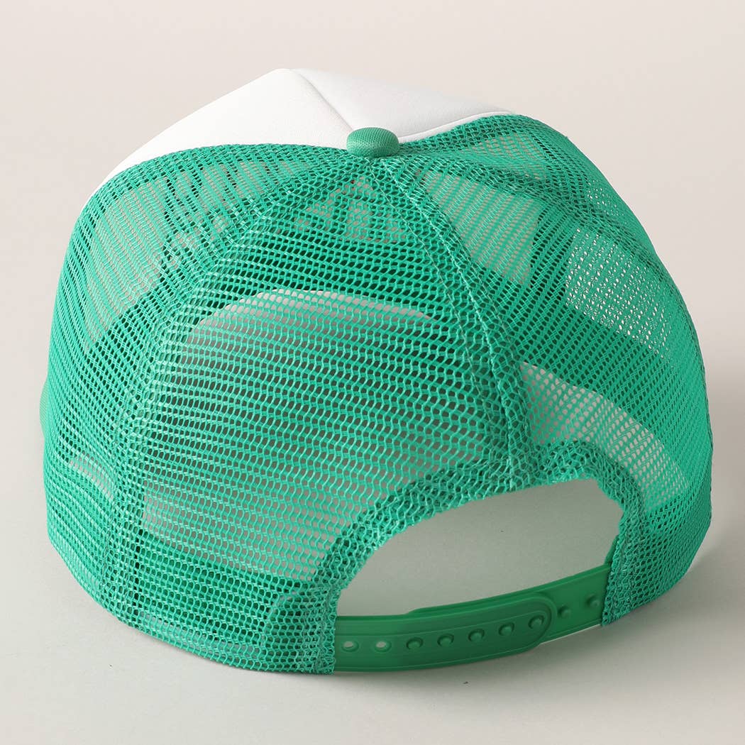 Fashion City - Wholesale Trucker Hat - Women's - Merry Mama Embroidery Mesh Back Trucker Hat11