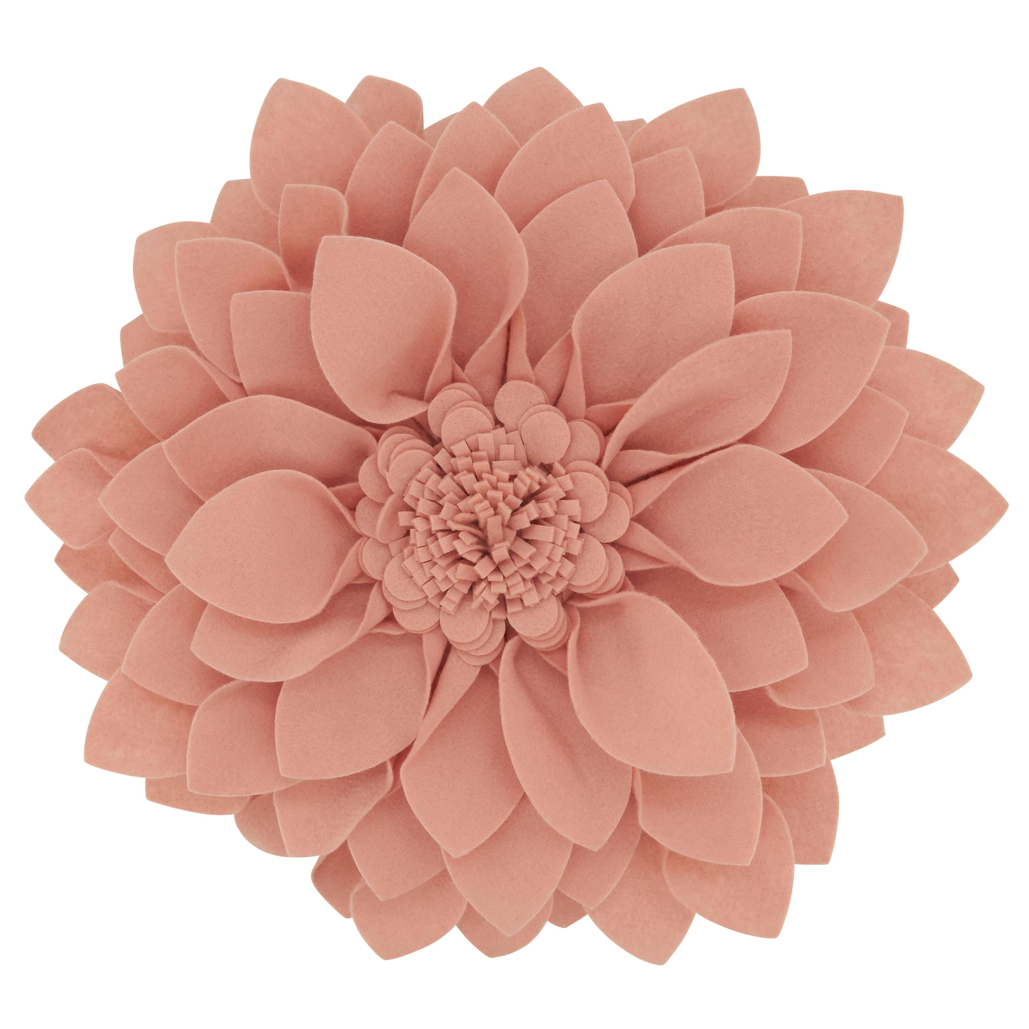 Saro Lifestyle - Wholesale Throw/Decorative Pillow - Felt Flower Pillow - Poly Filled16