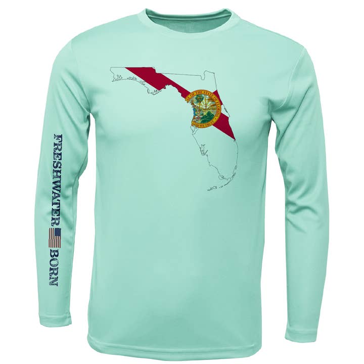 Freshwater Born Dry-Fit shirt met lange mouwen in de staat Florida, UPF 50+ voor wholesale door Saltwater Born