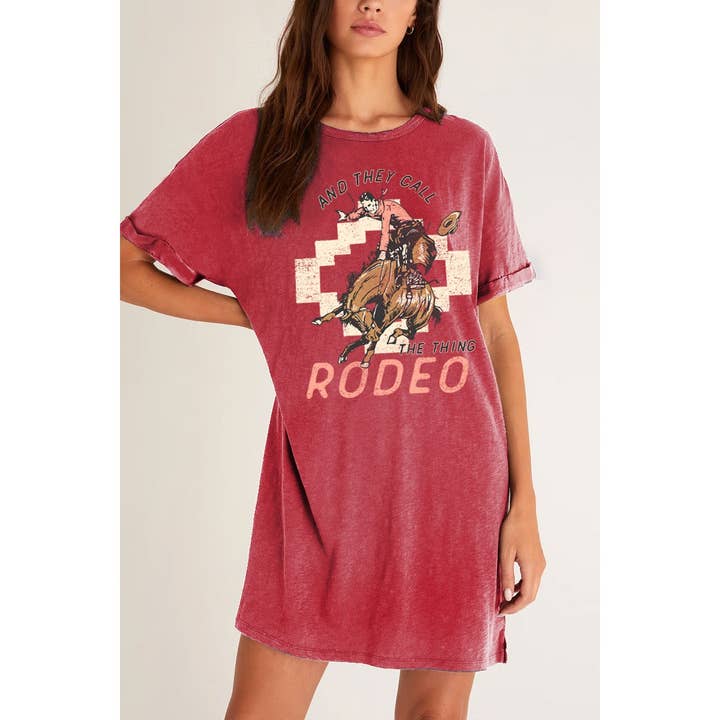 THE THING RODEO MINERAL GRAPHIC DRESS for wholesale by HRTandLUV