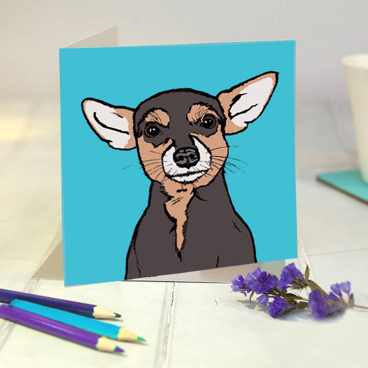 Carte d'anniversaire Chihuahua pour la vente par Buggle Betty Productions