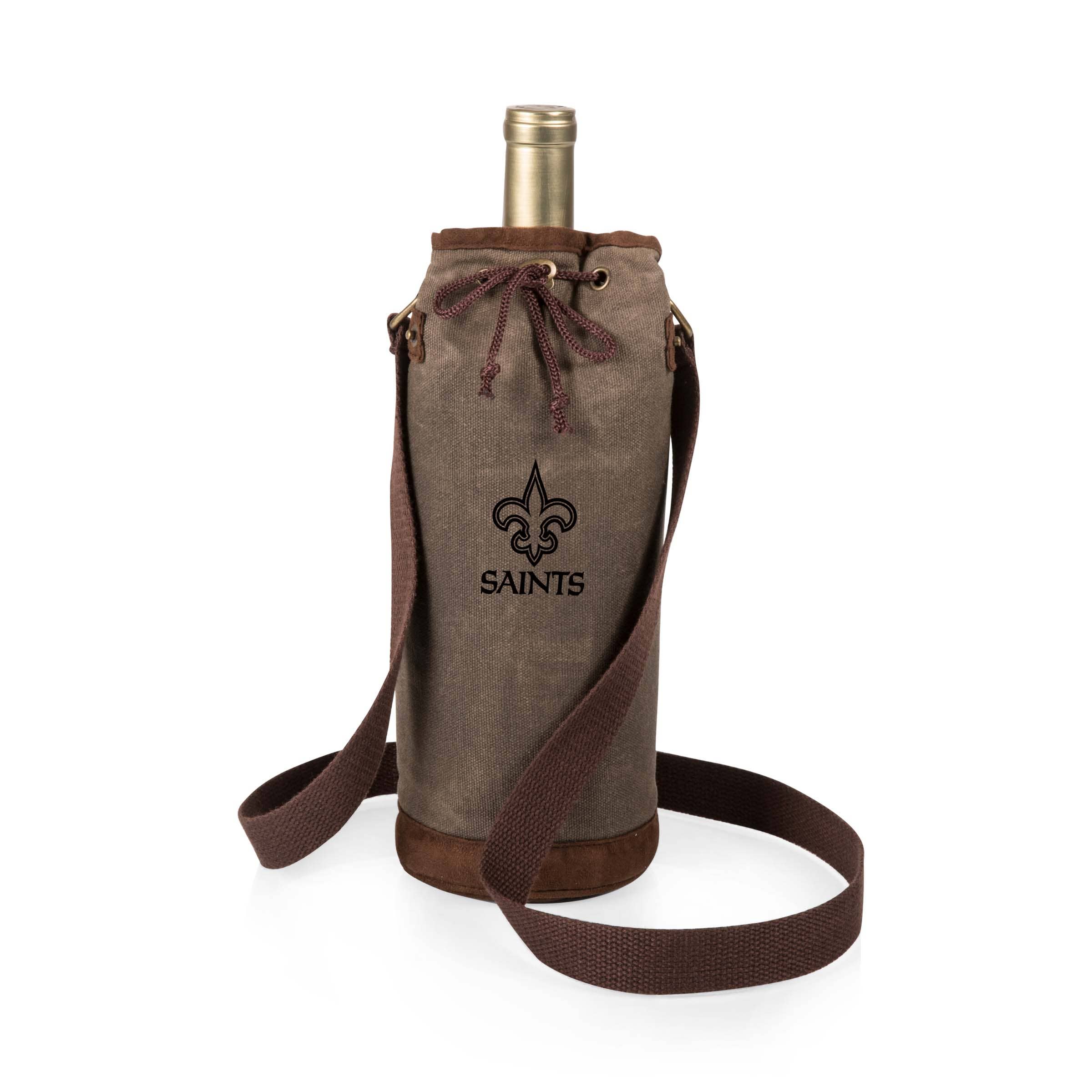 New Orleans Saints - Pinot Jute 2 Bottle Insulated Wine Bag