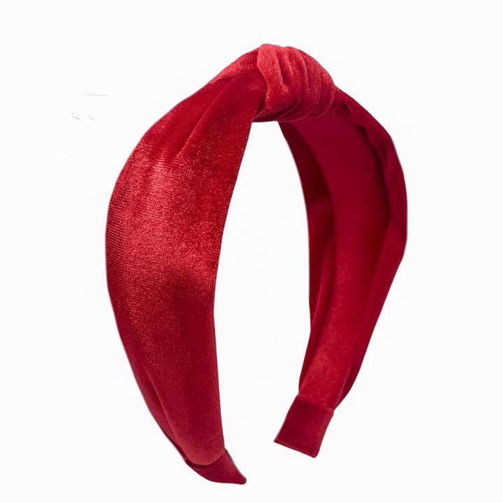 Velvet Fabric Knot Headband for wholesale by Bits & Bows
