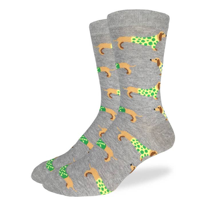 Men's Wiener Dog Socks for wholesale by Good Luck Sock