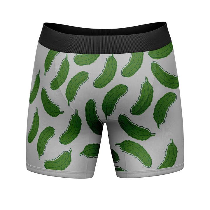 Grey Big Dill Funny Saying Underwear Mens Boxer Briefs Joke for wholesale on Faire2