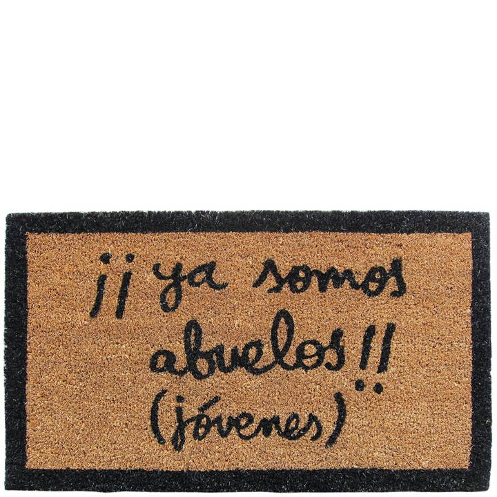 Doormat “we are already (young) grandparents” brown for wholesale by Laroom