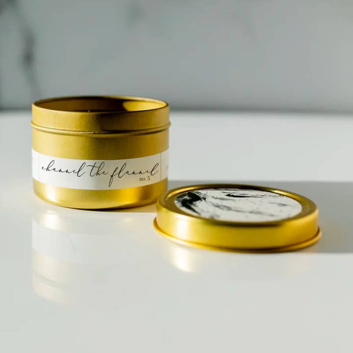 Kanal Flanell Guld Travel Tins för wholesale av Janet Gwen