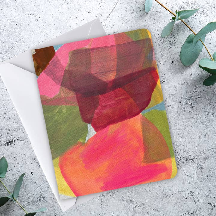 Michele Renee Atelier - Wholesale Everyday Greeting Card - Playful Abstract Greeting Card – Bright Colors – Blank Inside4