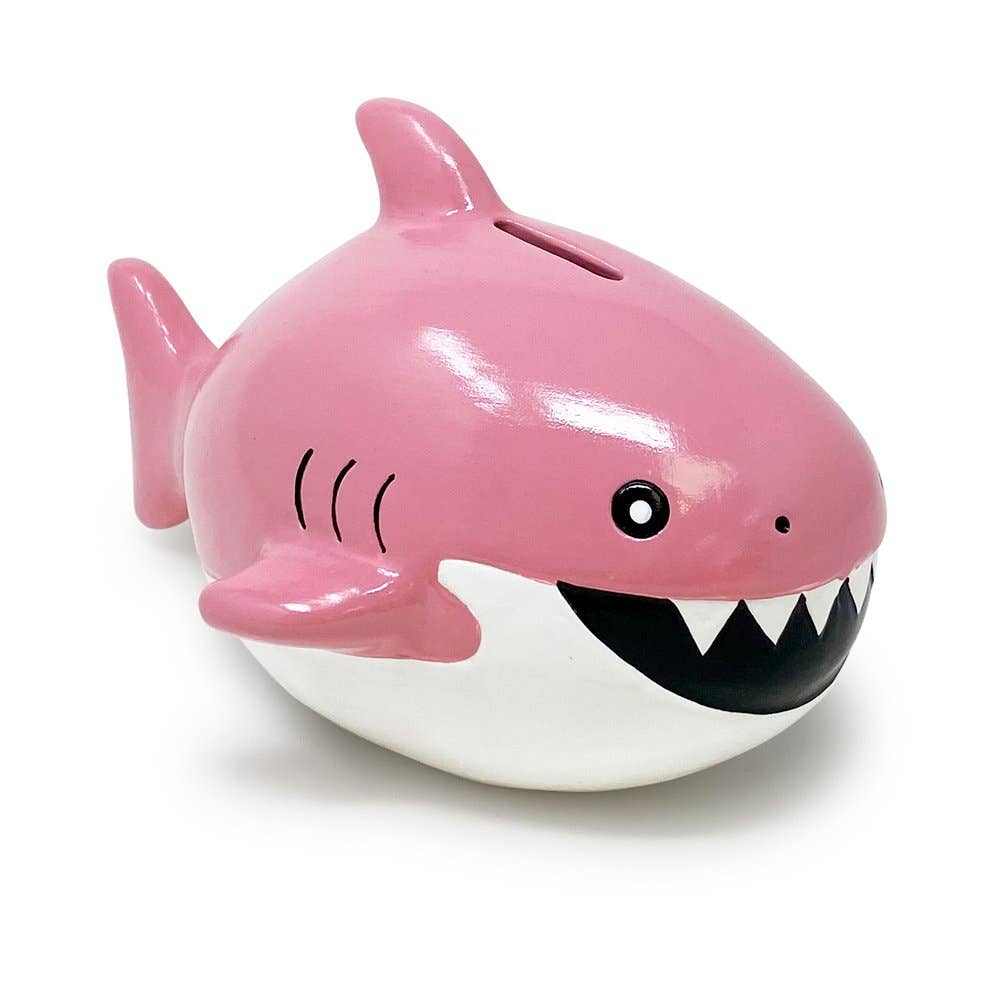 Isaac Jacobs International - Wholesale Money/Piggy Bank - Kids & Baby - Isaac Jacobs Ceramic Shark Coin Bank, Fish Piggy Bank4