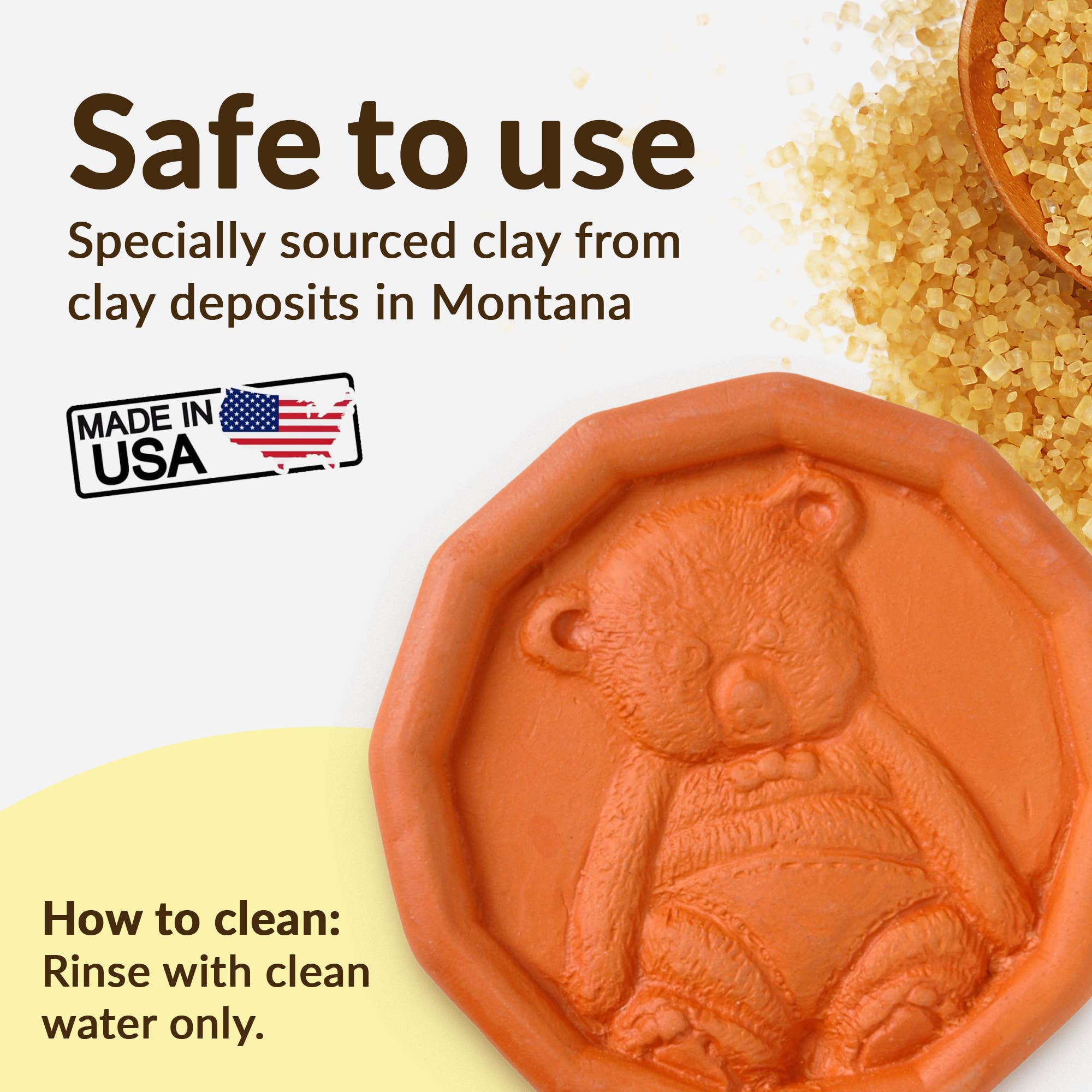 JBK Pottery - Wholesale Kitchen Tool/Gadget - Brown Sugar Saver - Bear Design10