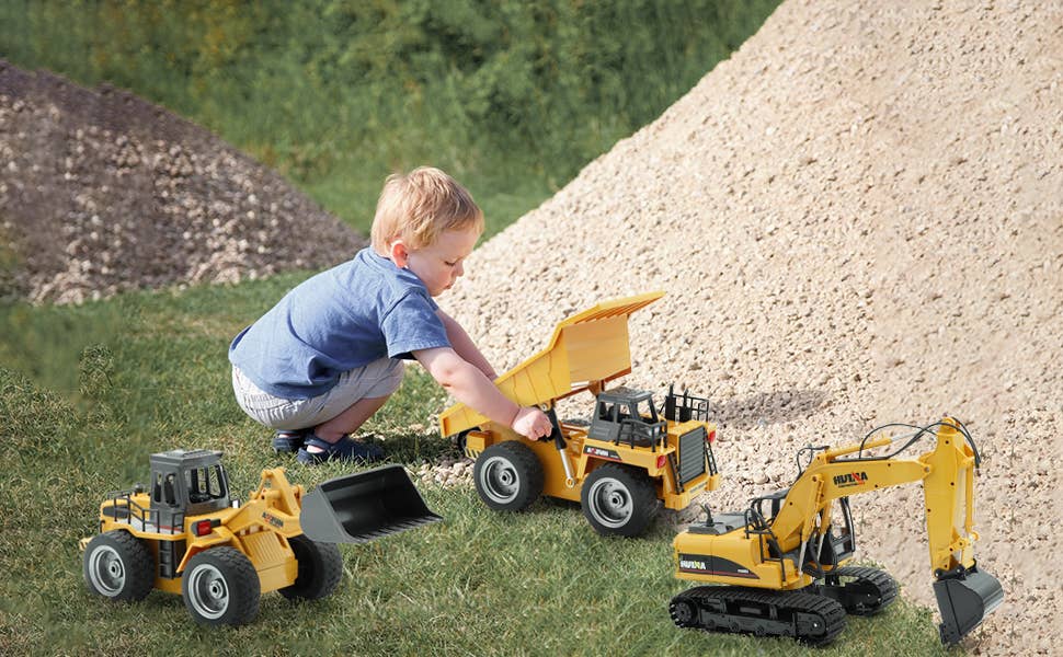 Toyventures – wholesale Leksaksbil/Lastbil - Barn – Fjärrkontroll RC Bygg Fordon Uppladdningsbart Batteri11