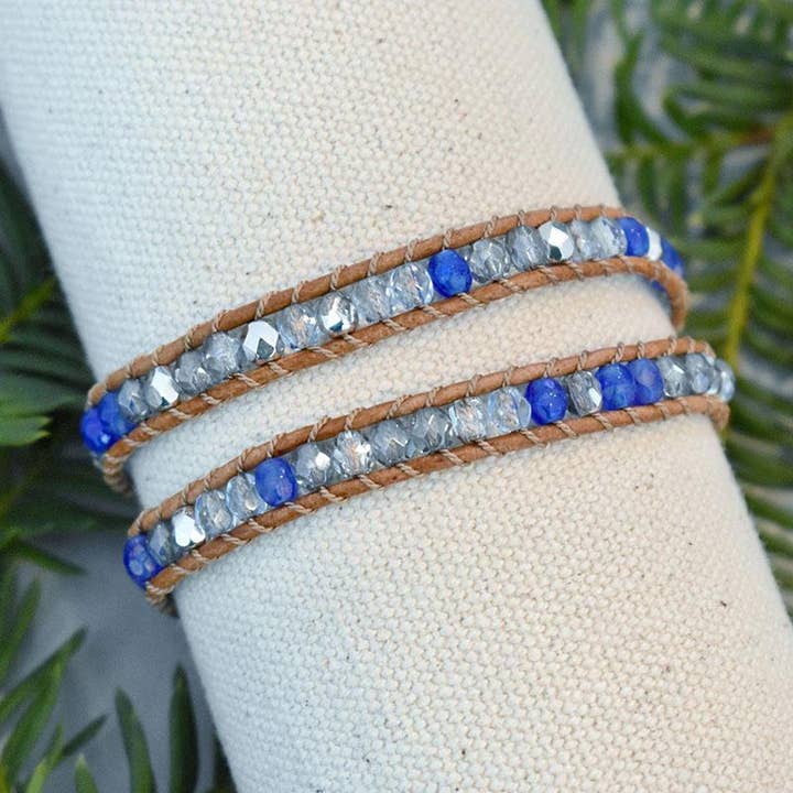 Emily - 2 wikkelleren armband voor wholesale door Hadley Richards Designs