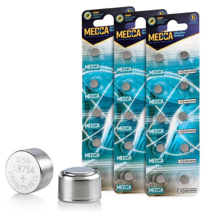 Piles AG5 LR754, lot de 30 pour la vente par MEDca