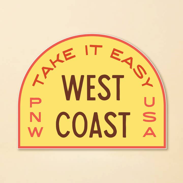Take It Easy Sticker for wholesale by Tender Loving Empire