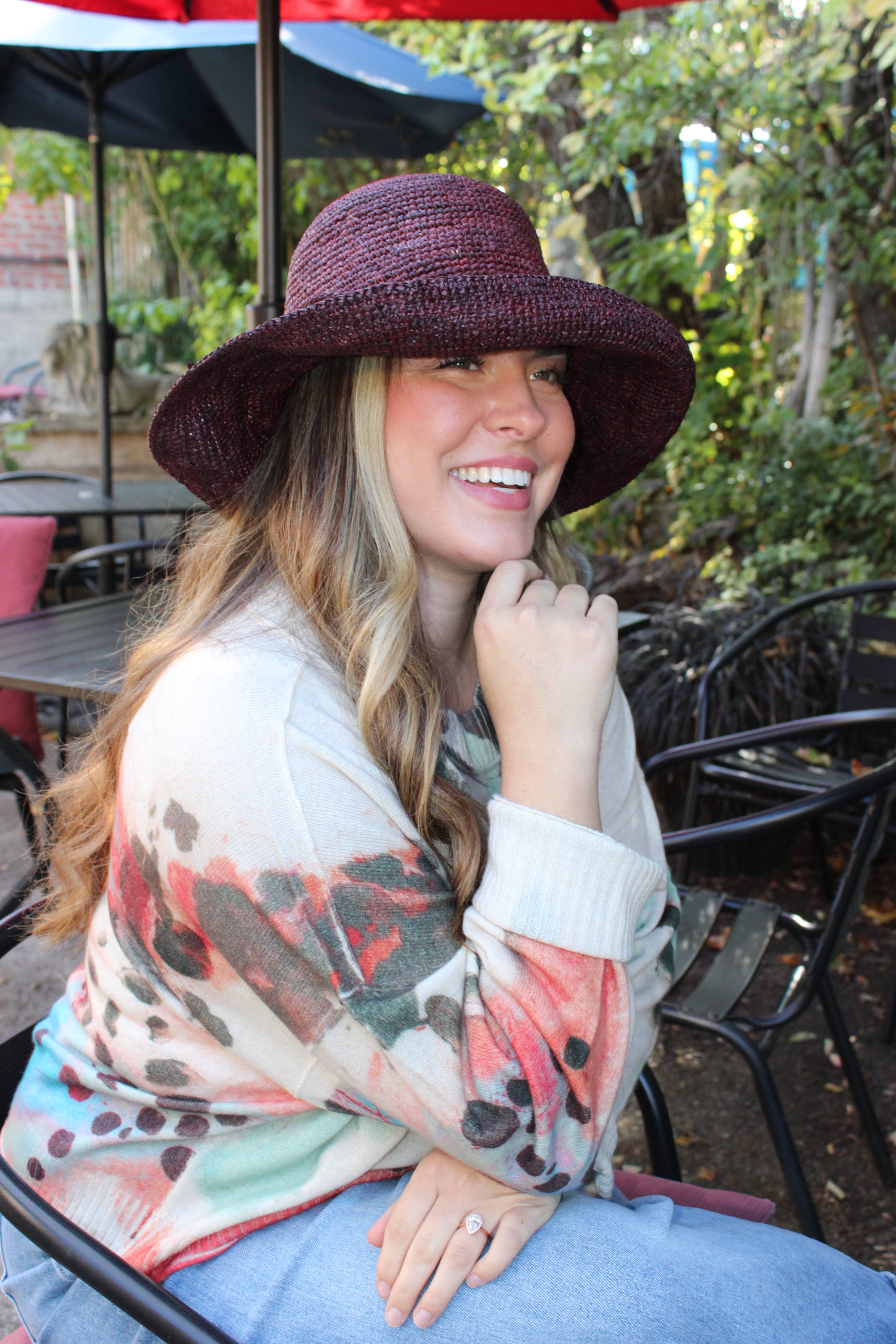 Shebobo - Wholesale Straw Hat - Women's - Leor 3" Brim Crochet Straw Sun Hats1