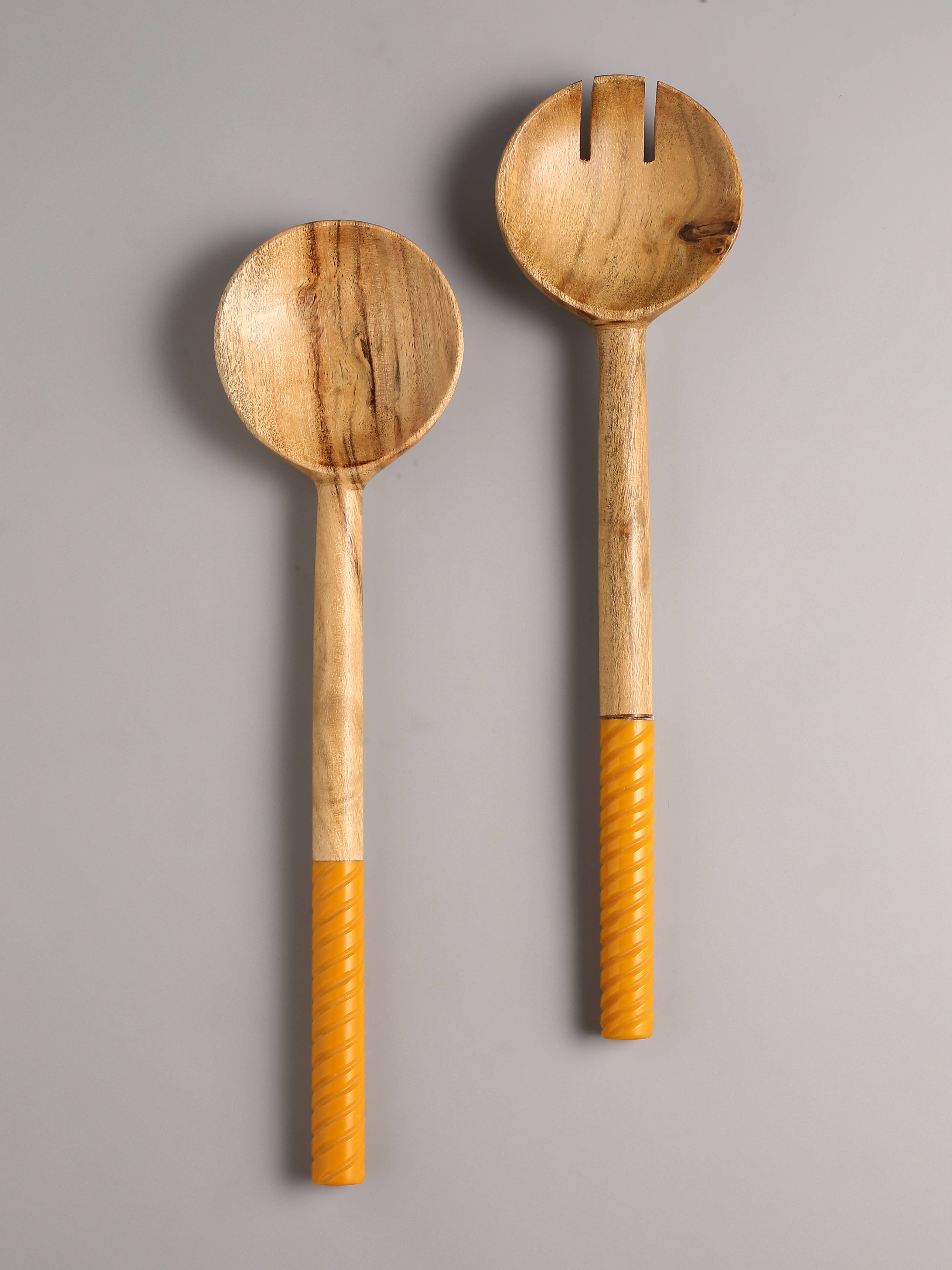 Tiramisu - Wholesale Serving Utensil - Resin & Wood Salad Server 2- Piece Set (25)3