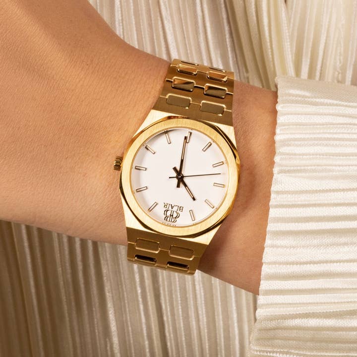 BLAIR - Wholesale Wrist Watch - Women's - Lady Master Gold - white dial1