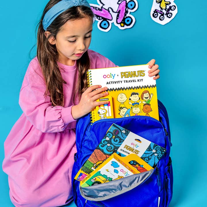 OOLY - Wholesale Coloring & Activity Book - Kids & Baby - OOLY x Peanuts: Snoopy School Coloring Travel Kit (9 Crayons3