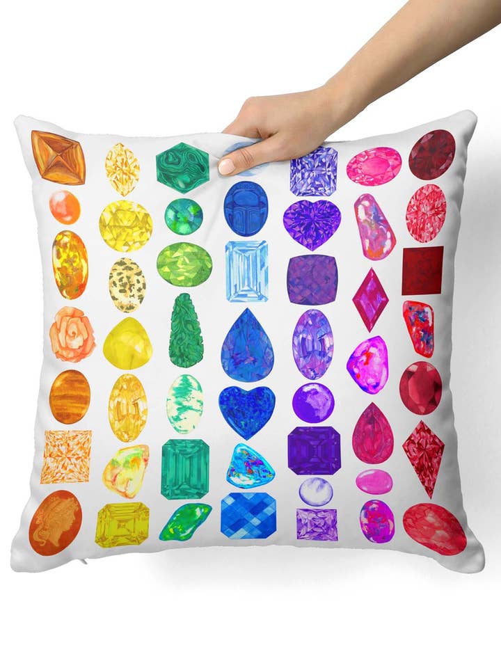 Almofada Rainbow Gemstone por atacado de Juler's Row