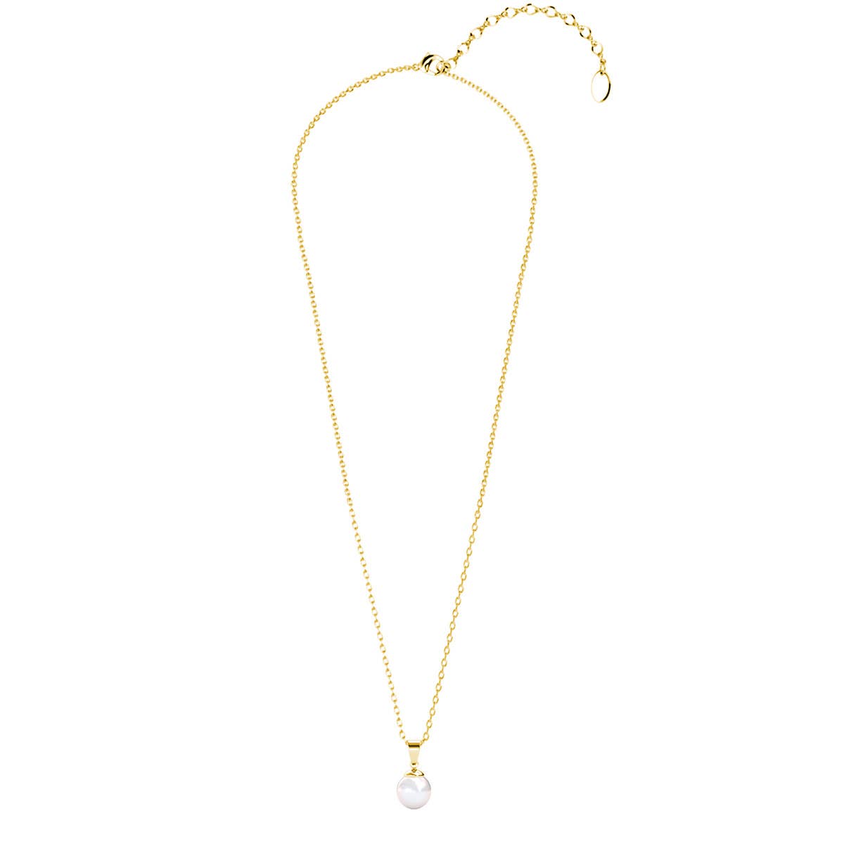 CARALI / MYC Paris - Wholesale Pendant/Charm Necklace - Full Moon Pearl Pendants - Gold and Crystal4