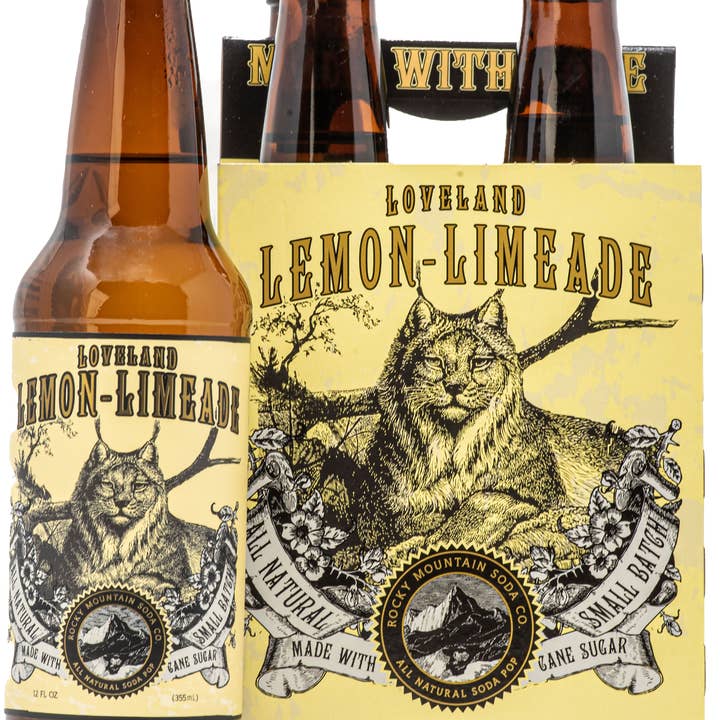 Rocky Mountain Soda - Wholesale Soda/Carbonated Drink - Loveland Lemon-Limeade Soda Pop (BOTTLES ONLY)0