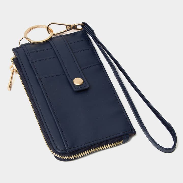 Sensibling Corp. - Wholesale Wristlet - Faux Leather Basket Weave Flat Card Holder Wallet Wristlet21