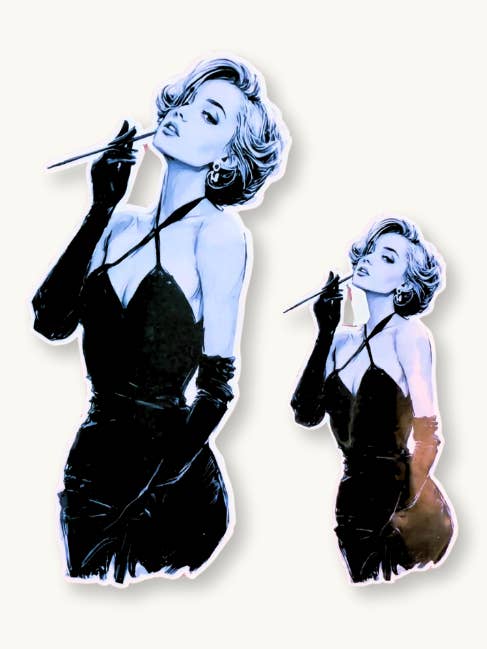 Glamour da Velha Hollywood | autocolante de vinil por atacado de The sticker era