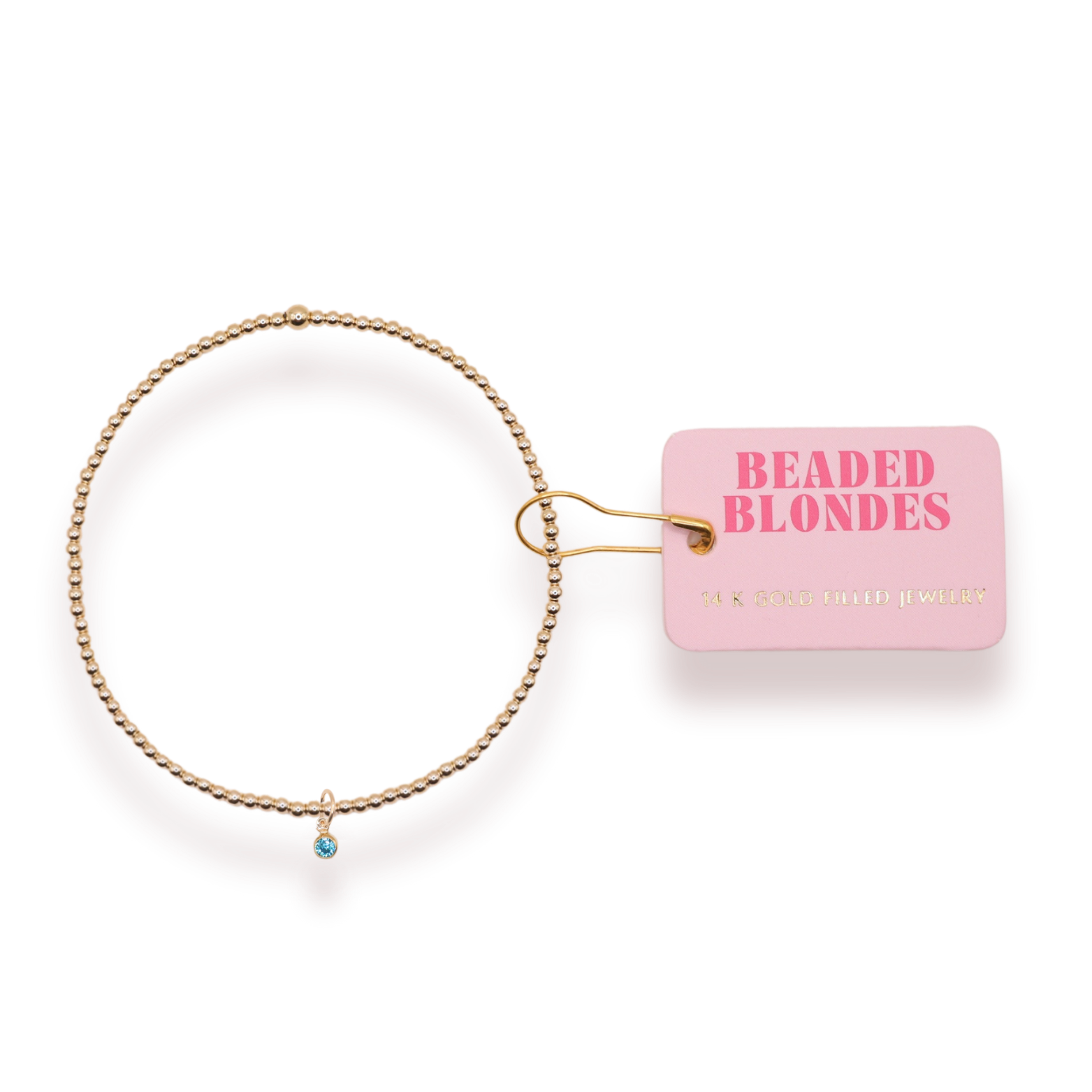 Beaded Blondes - Wholesale Charm/Dangle Bracelet - Pack of 12: Birthstone Charm Bracelets26