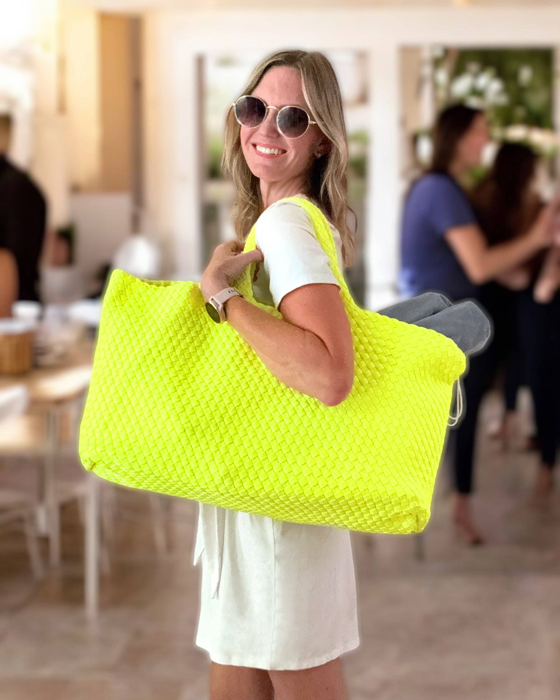 Peace Love Mahjong - Wholesale Tote Bag - Unisex - Woven Mahjong Carryall - 6 Colors1