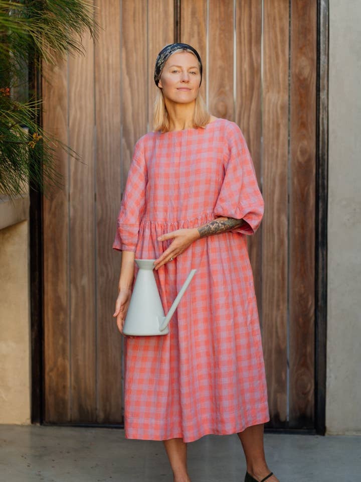 Smock Gaia Dress, 3/4 Sleeve for wholesale by Son de Flor