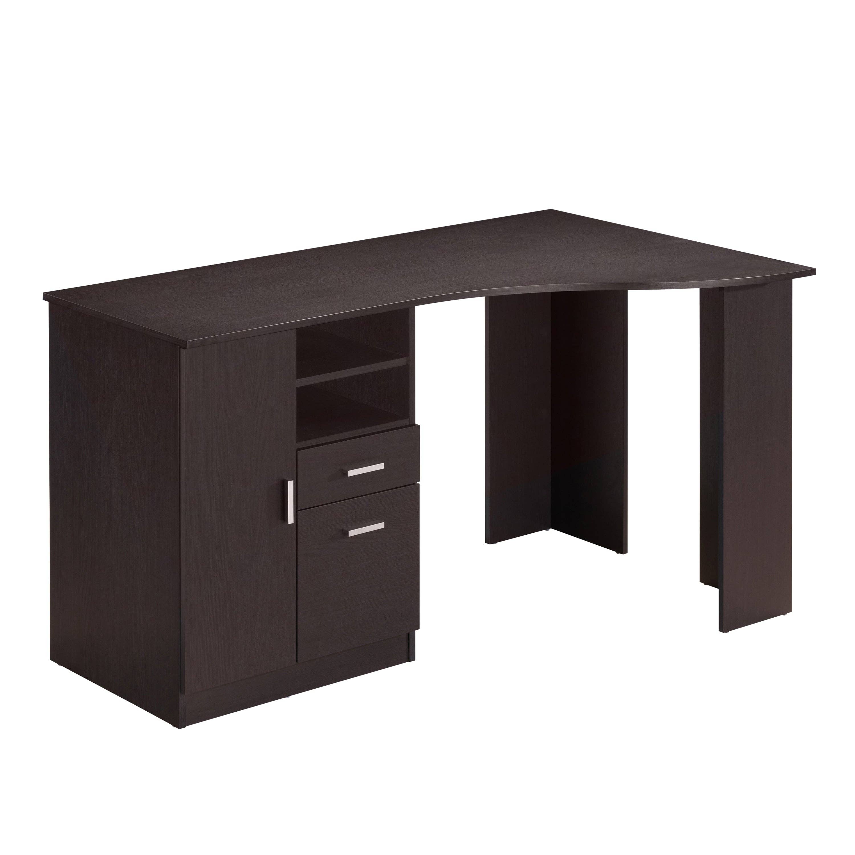 Espresso Classic Office Desk with Storage for wholesale on Faire0